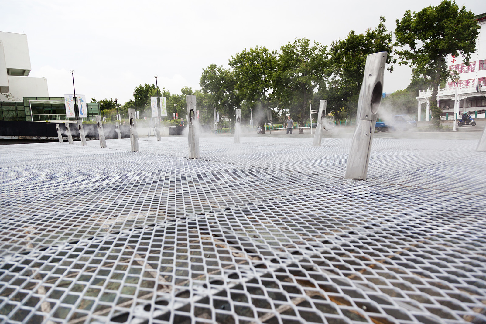 台北市立美術館 X site|金屬擴張網實現會呼吸的城市地景