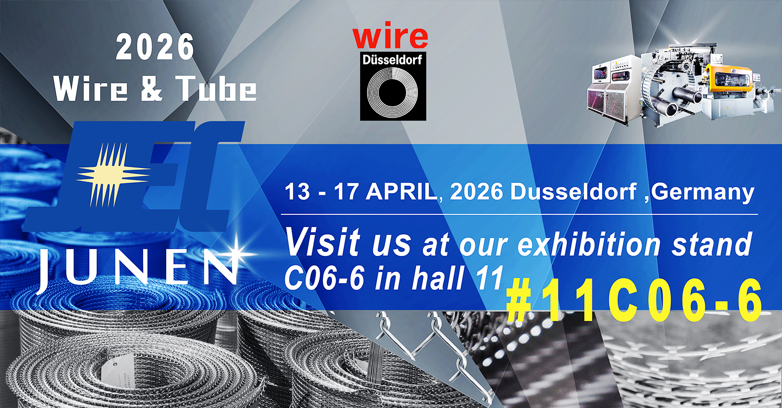 久恩企業即將登場 Wire & Tube 2026！